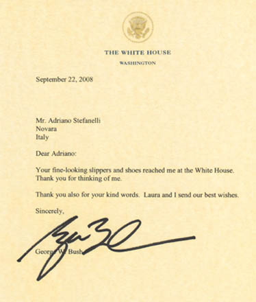 Lettera di George W. Bush